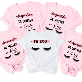 Pack camisetas despedida de soltera personalizada