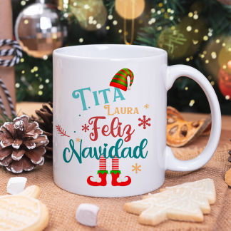 Taza "Tita feliz navidad"