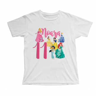 Camiseta cumpleaños princesas