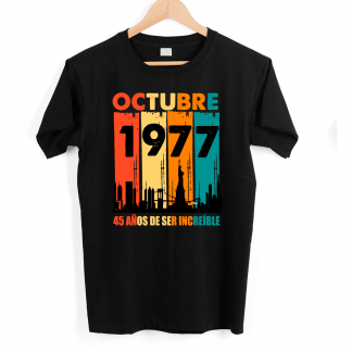 Camiseta personalizada cumpleaños "Nacido en..."