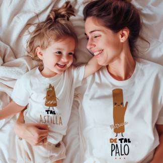 Pack de camisetas "De tal palo tal astilla"