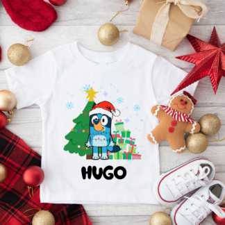 Camiseta Bluey Navidad