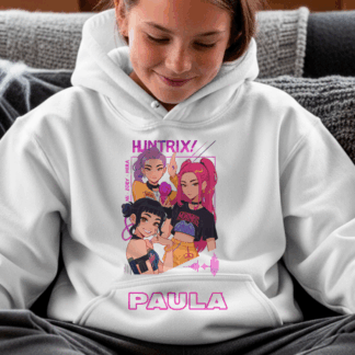 Sudadera  personalizada estilo K-Pop “Huntrix” con nombre