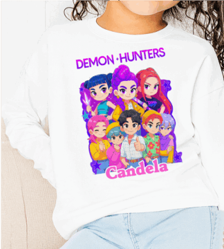 camiseta manga larga  demon-hunters