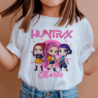 camiseta manga corta  guerreras huntrix